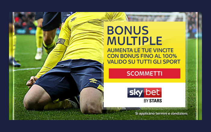 bonus multiple del 100% Skybet By Stars