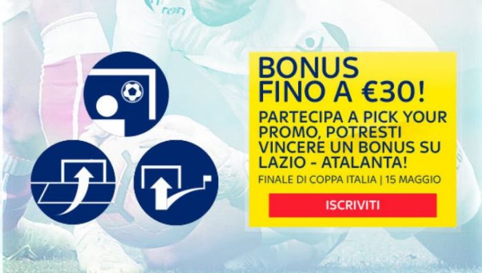 Skybet: bonus fino a 30 euro sulla finale di Coppa Italia!