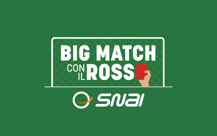 Promo Big Match con il rosso di Snai