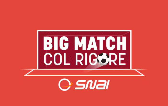 Promo Big Match con Rosso di Snai