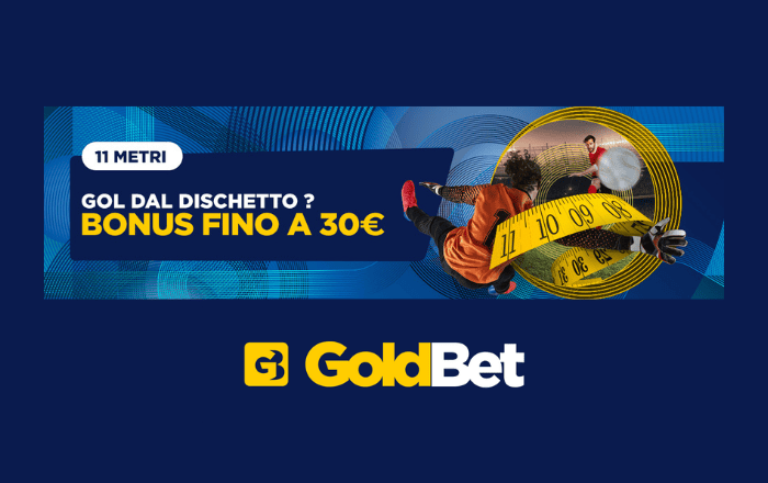 Promo 11 Metri di Goldbet