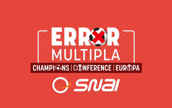 Promo Error Multipla di Snai