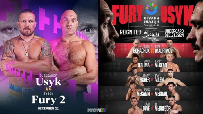 Pronostico Usyk vs Fury 2